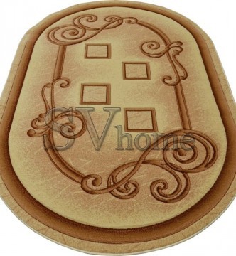 Синтетичний килим Hand Carving 0664 cream-brown - высокое качество по лучшей цене в Украине.